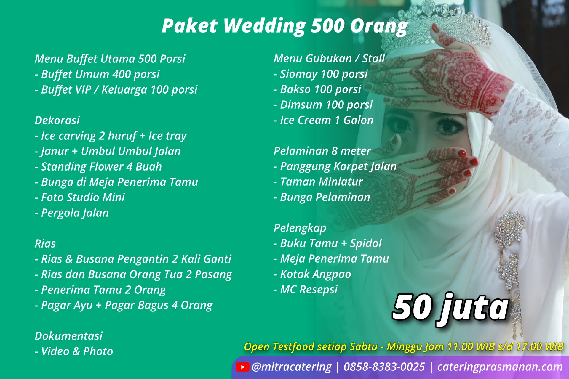 paket pernikahan di Sunter Agung